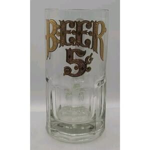 Vintage Culver Beer 5 cent Extra Large 1-Liter Beer Stein Gold Lettering